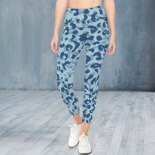 Blue Leopard Everyday Leggings