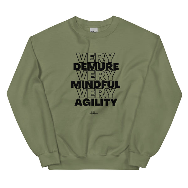 Very Demure Mindful Agility Unisex Sweatshirt