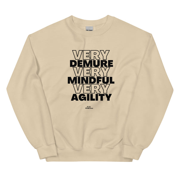 Very Demure Mindful Agility Unisex Sweatshirt