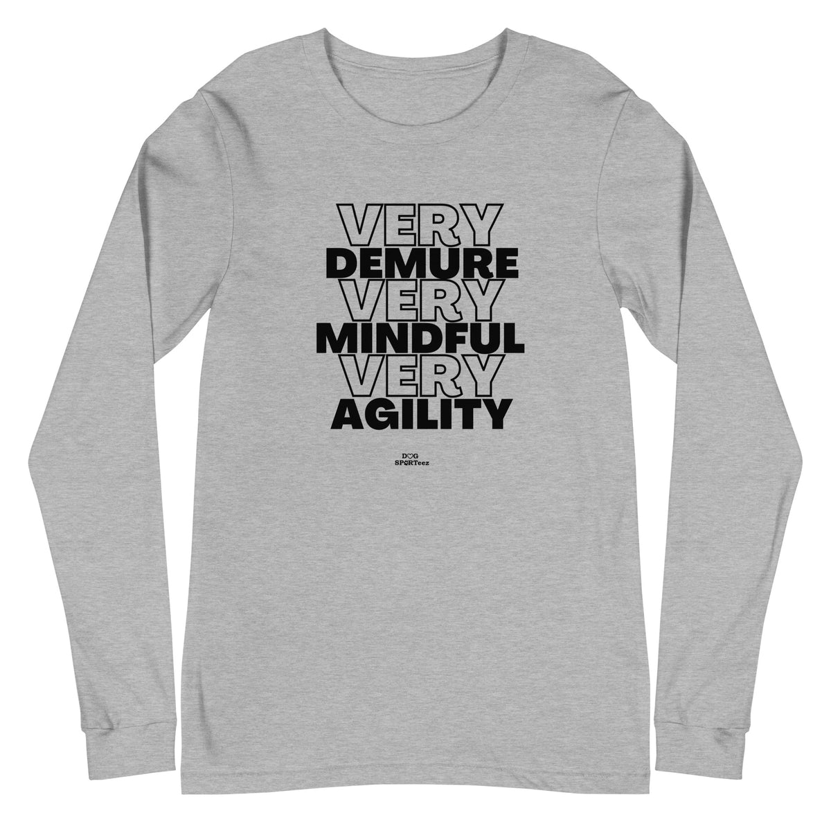 Very Demure Mindful Agility Unisex Long Sleeve Tee