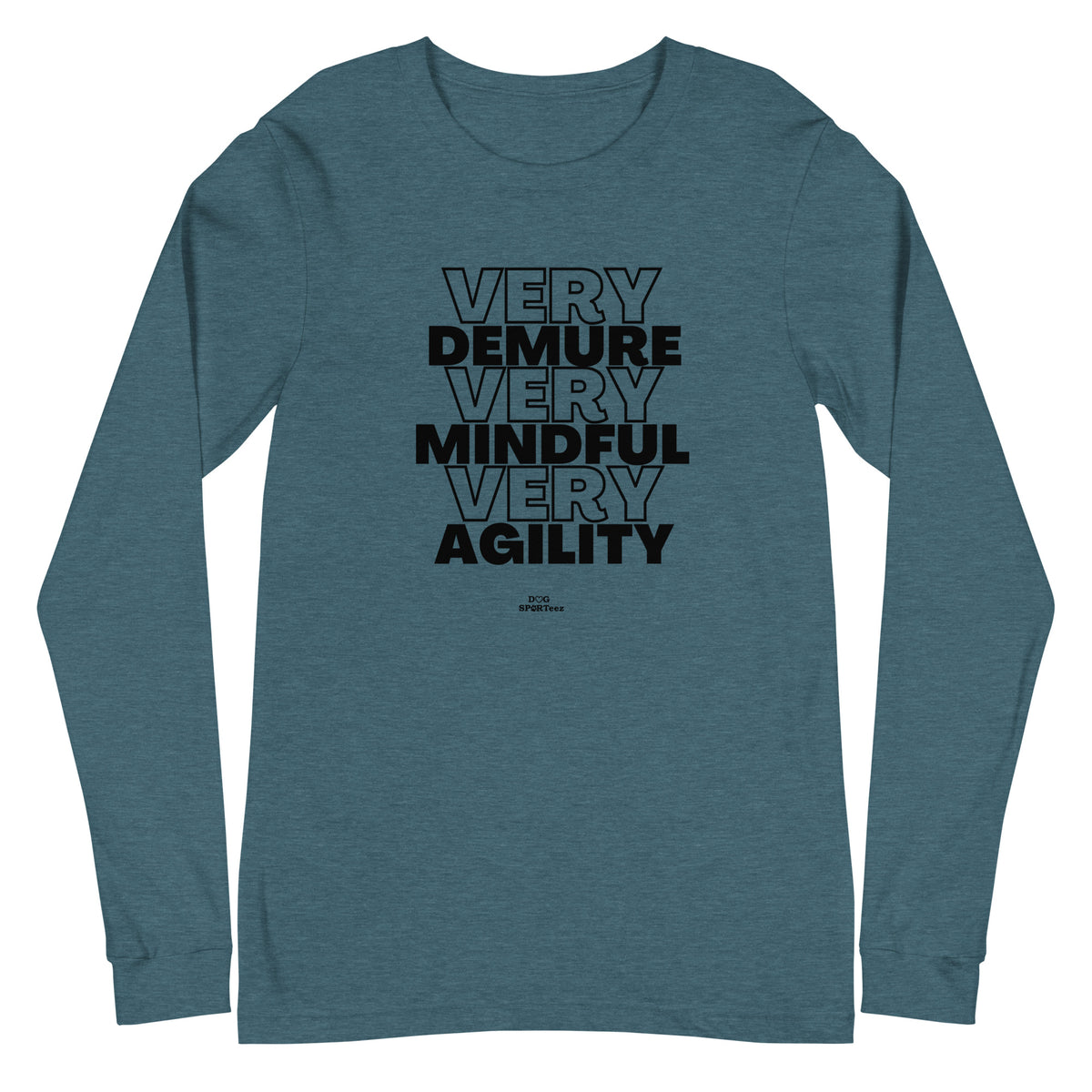 Very Demure Mindful Agility Unisex Long Sleeve Tee