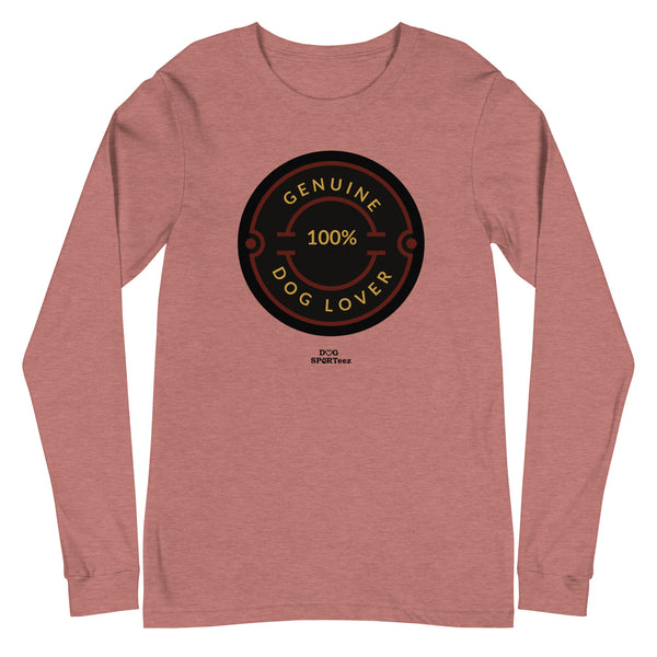 Genuine Dog Lover Unisex Long Sleeve Tee