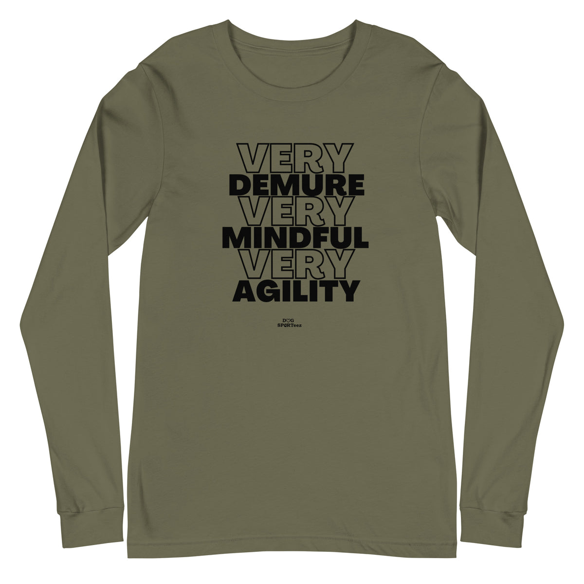 Very Demure Mindful Agility Unisex Long Sleeve Tee