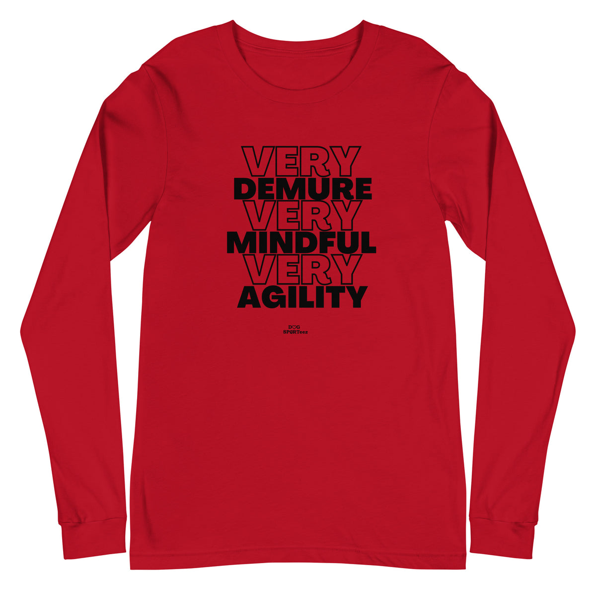 Very Demure Mindful Agility Unisex Long Sleeve Tee