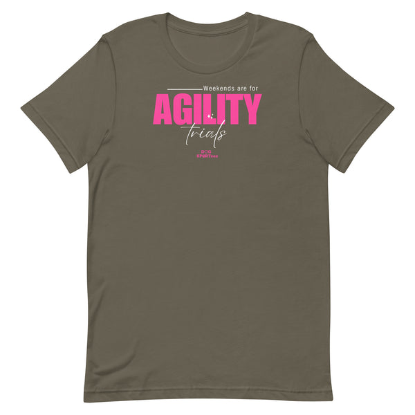 Weekends are for Agility Unisex t-shirt